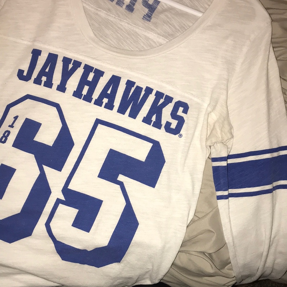 Jayhawks PINK long sleeve shirt